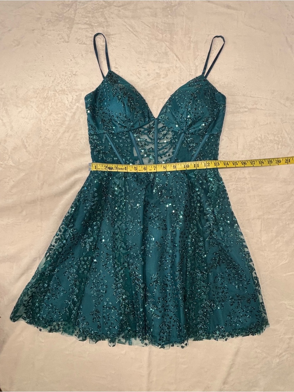 Blonde Nites Green Covktail Dress in Size 1